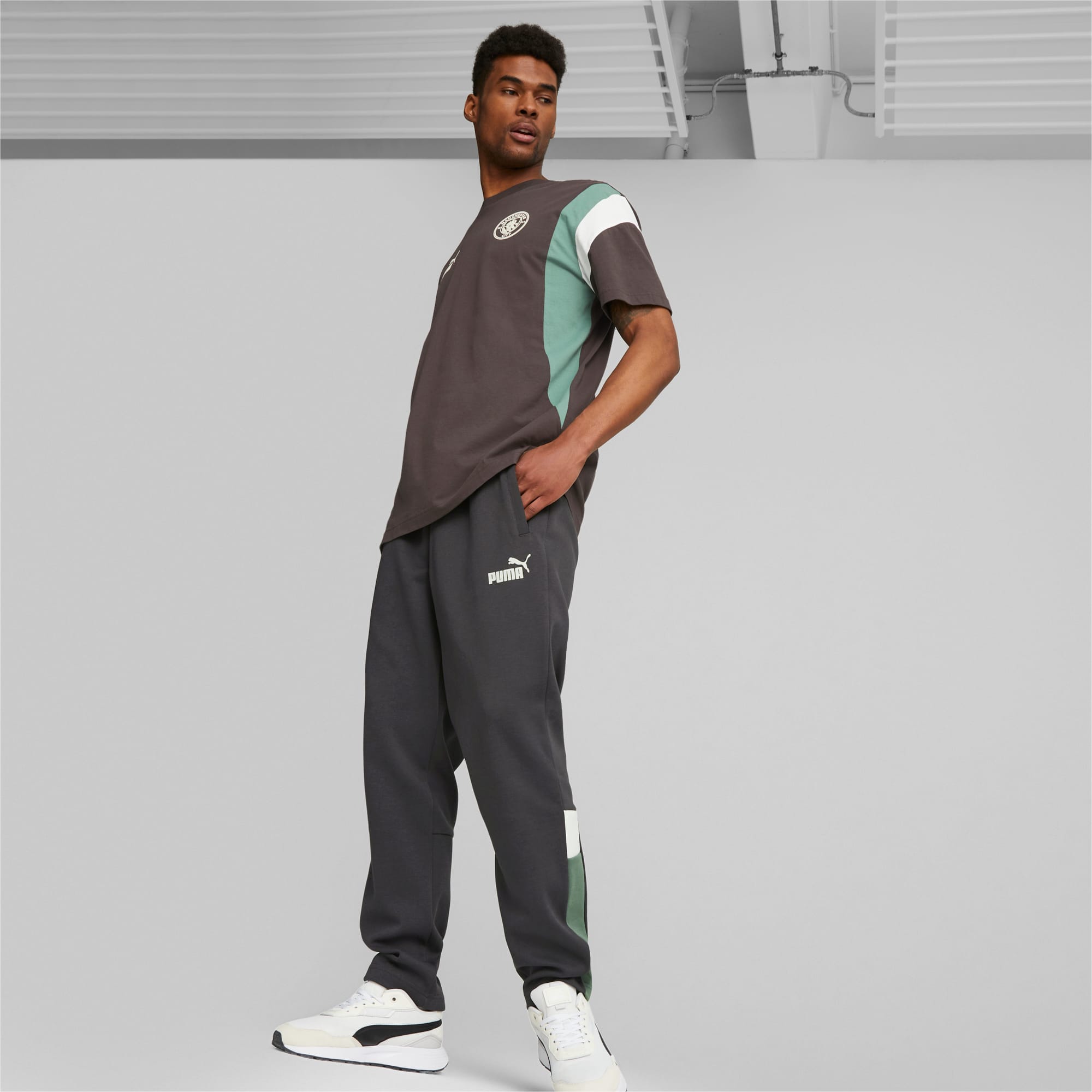 Manchester City FtblArchive Track Pants Flat Dark Gray Deep Forest