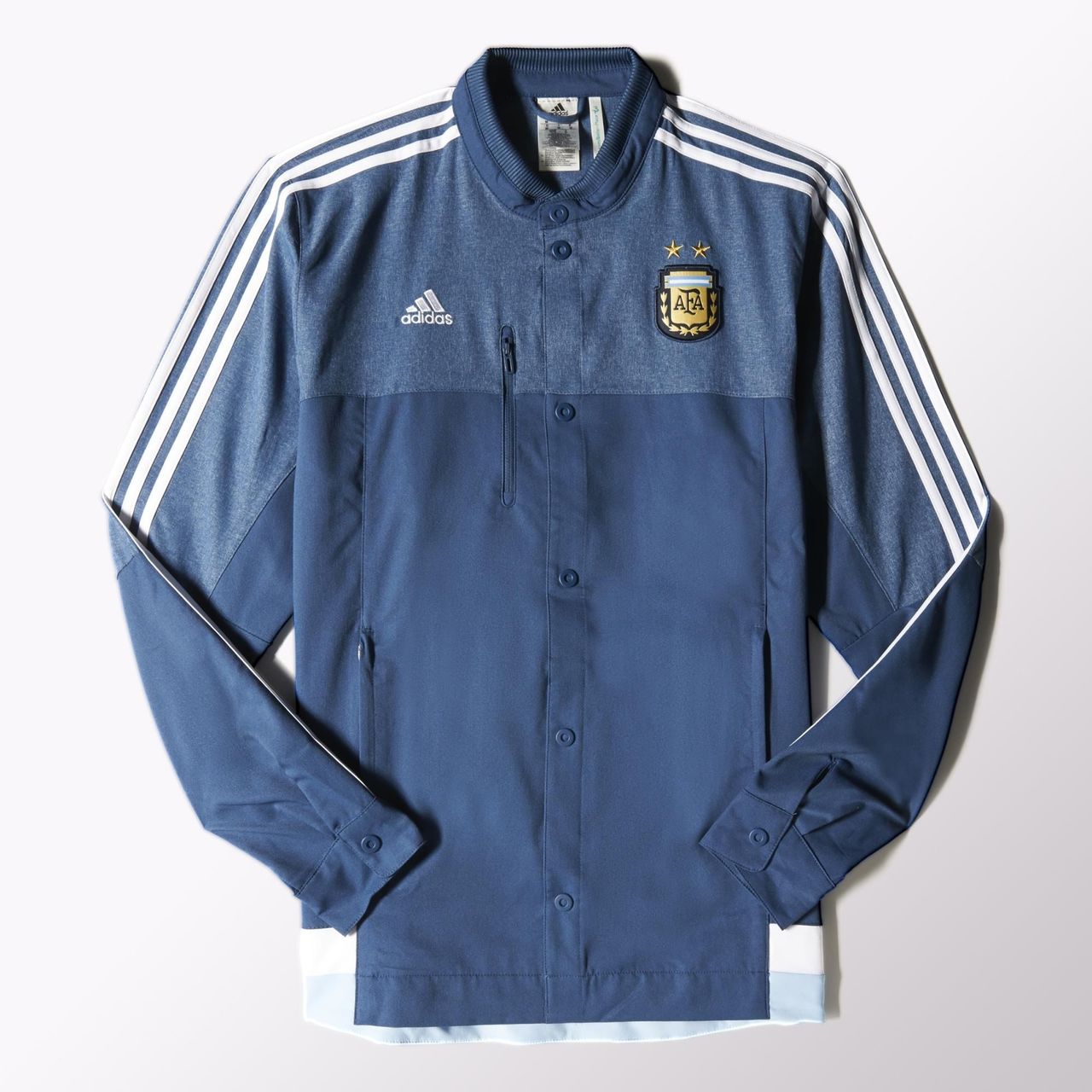 Adidas Argentina Anthem Jacket - Night Marine / White / Clear Sky ...