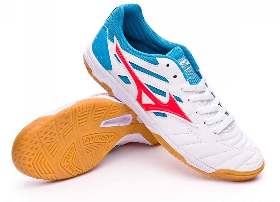 Mizuno Sala Classic II IN - White / Fiery Coral