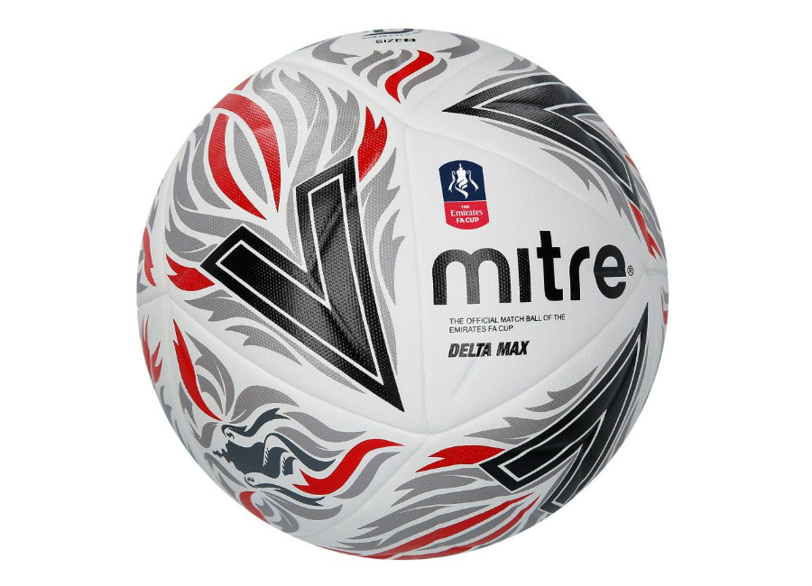 Mitre Pro Delta FA Cup Ball - White / Red