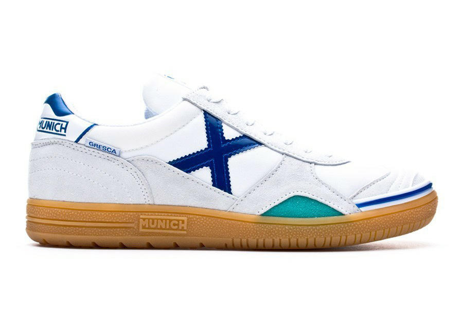 Munich Gresca - White / Blue / Caramel