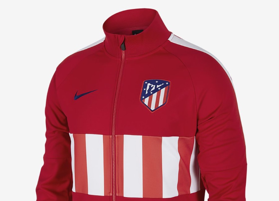 Nike Atlético de Madrid 19/20 Jacket - Sport Red / White / White / Deep Royal Blue #atleti #AtléticoMadrid #nikefootball