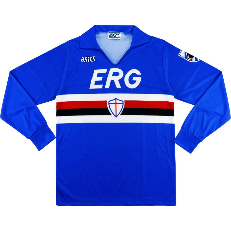 Sampdoria 1991-92 Home Shirt #Sampdoria #Samp #shirtcollector