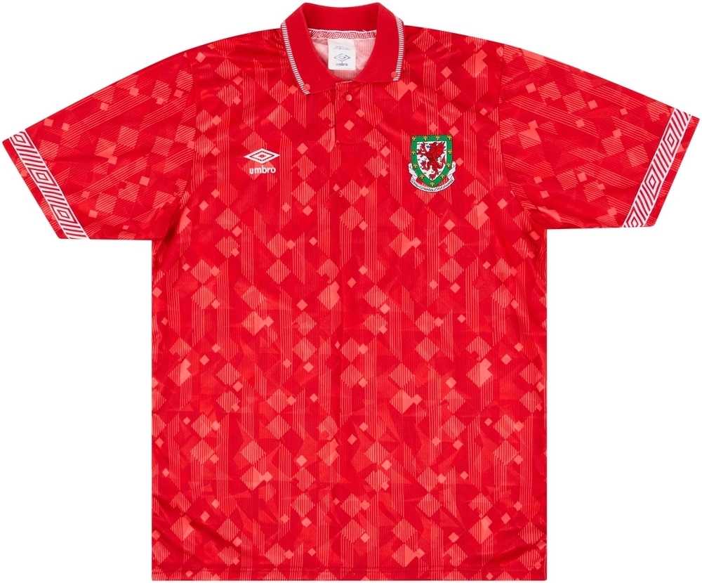 Wales 1990-92 Match Issue Home Shirt #Wales #matchworn #umbro #shirtcollector