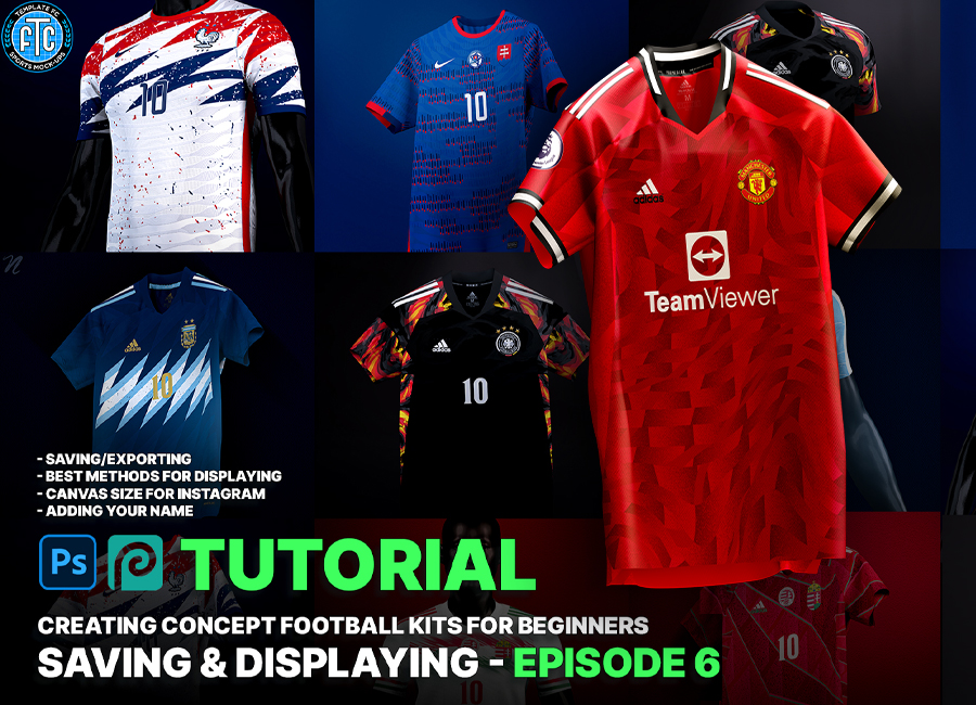 Kit Design Tutorial - Ep. 6 - Saving and Displaying #kitdesign #footballkitdesign #conceptkits