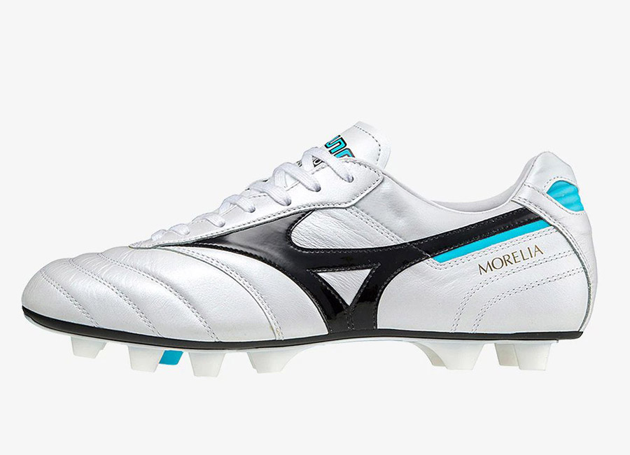 Mizuno Morelia II Japan FG Pre Future - White / Black / Blue Atoll #Mizuno #MizunoFootball #footballboots