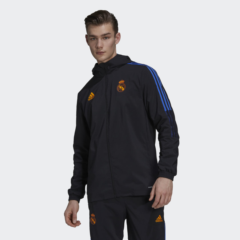 Real Madrid 21/22 Tiro Presentation Track Top - Black