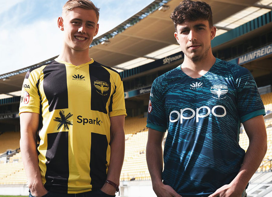 Wellington Phoenix 2021-22 Paladin Home and Away Kits #WellingtonPhoenix #ALeague #PaladinSports