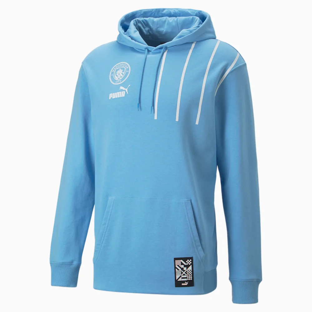 Manchester City 22/23 ftblCulture Hoodie - Team Light Blue / Puma White