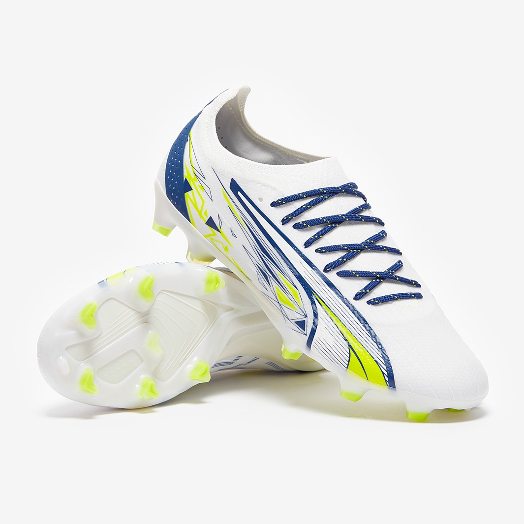 Puma Ultra Ultimate x Pulisic FG/AG -  Puma White / Lime Smash / Clyde Royal