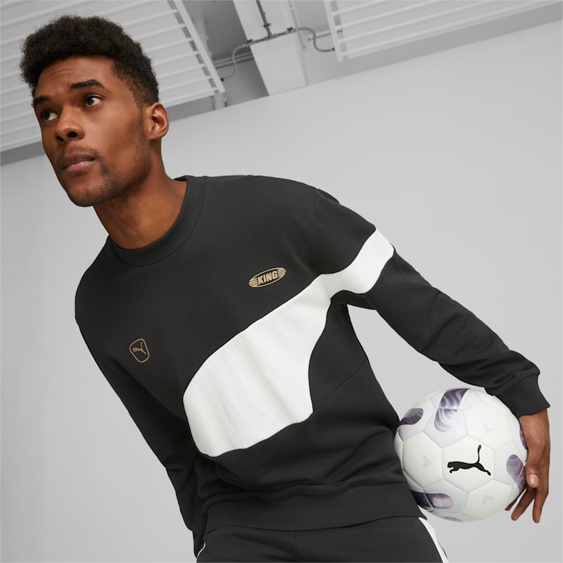 Puma KING Top Football Crewneck Sweatshirt - Puma Black / Puma White