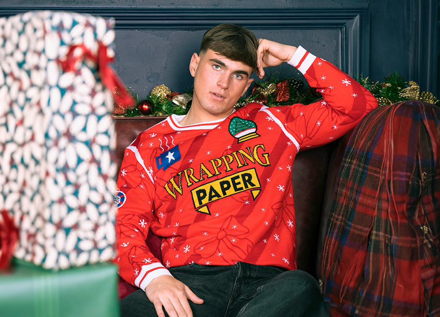 CFS Wrapping Paper Football Christmas Jumper