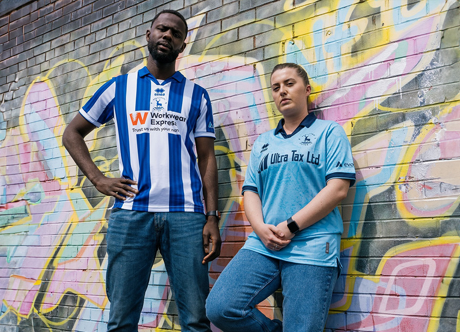 Hartlepool United 24/25 Errea Home and Away Shirts