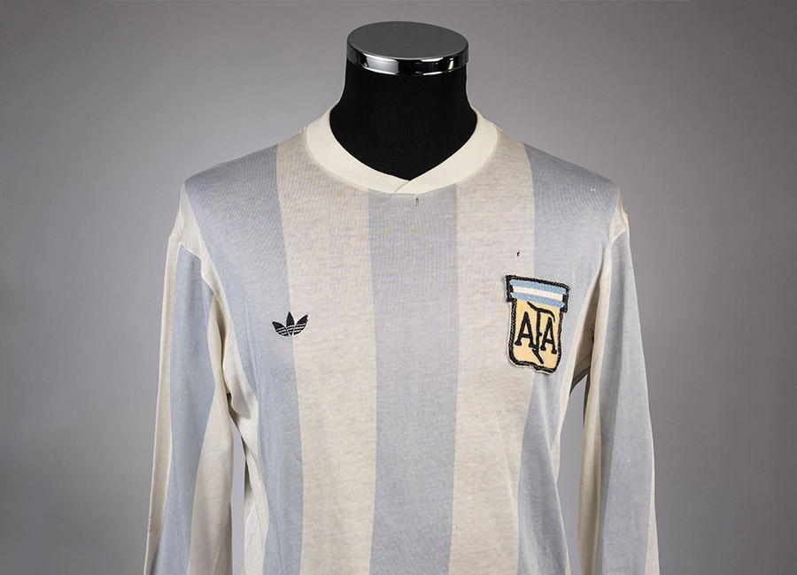 Mario Kempes' 1978 Argentina Match Worn Shirt