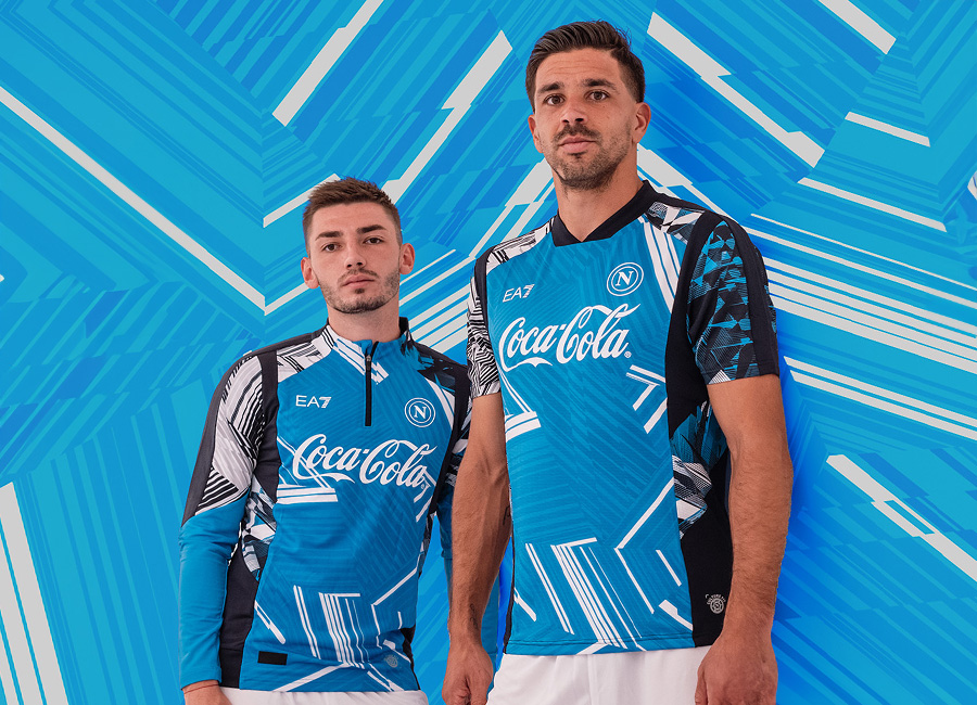 Napoli 24 25 EA7 Pre Match Tops Football Shirt Culture Latest Football Kit News and More