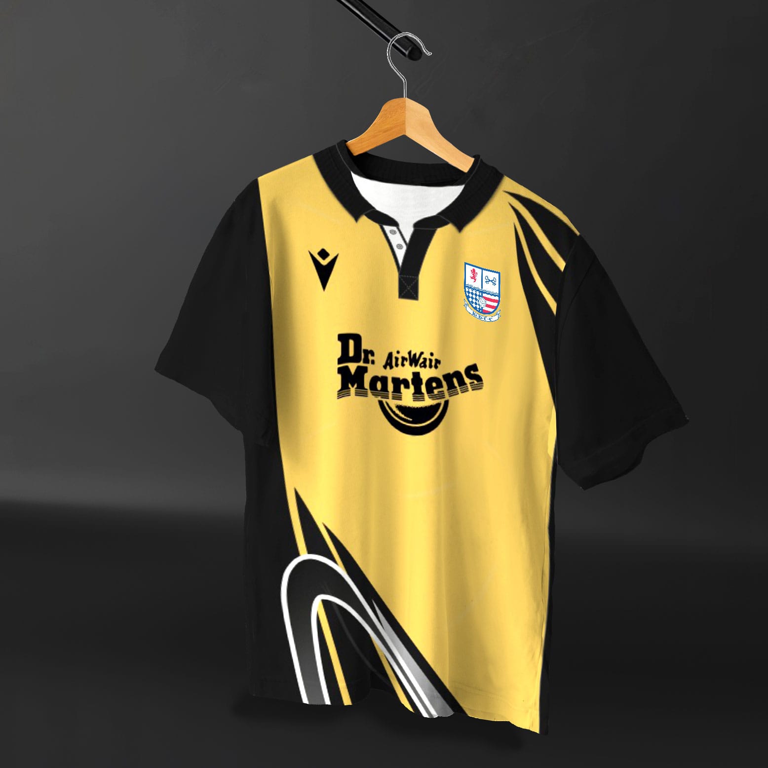 afc rushden diamonds 2024 macron remake shirts b