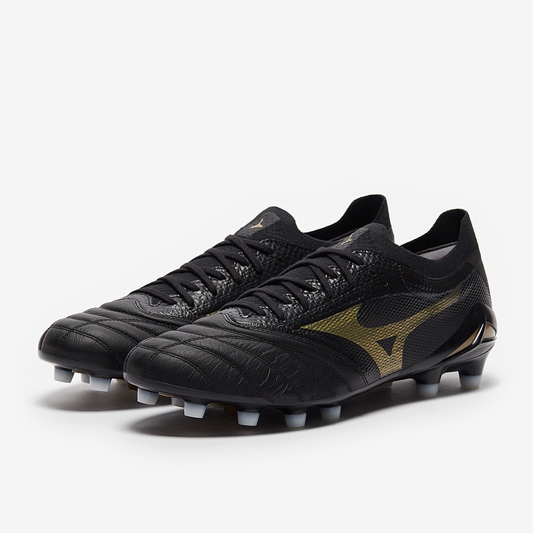 Mizuno Morelia Neo IV Beta Elite FG - Black / Gold - Football Shirt ...