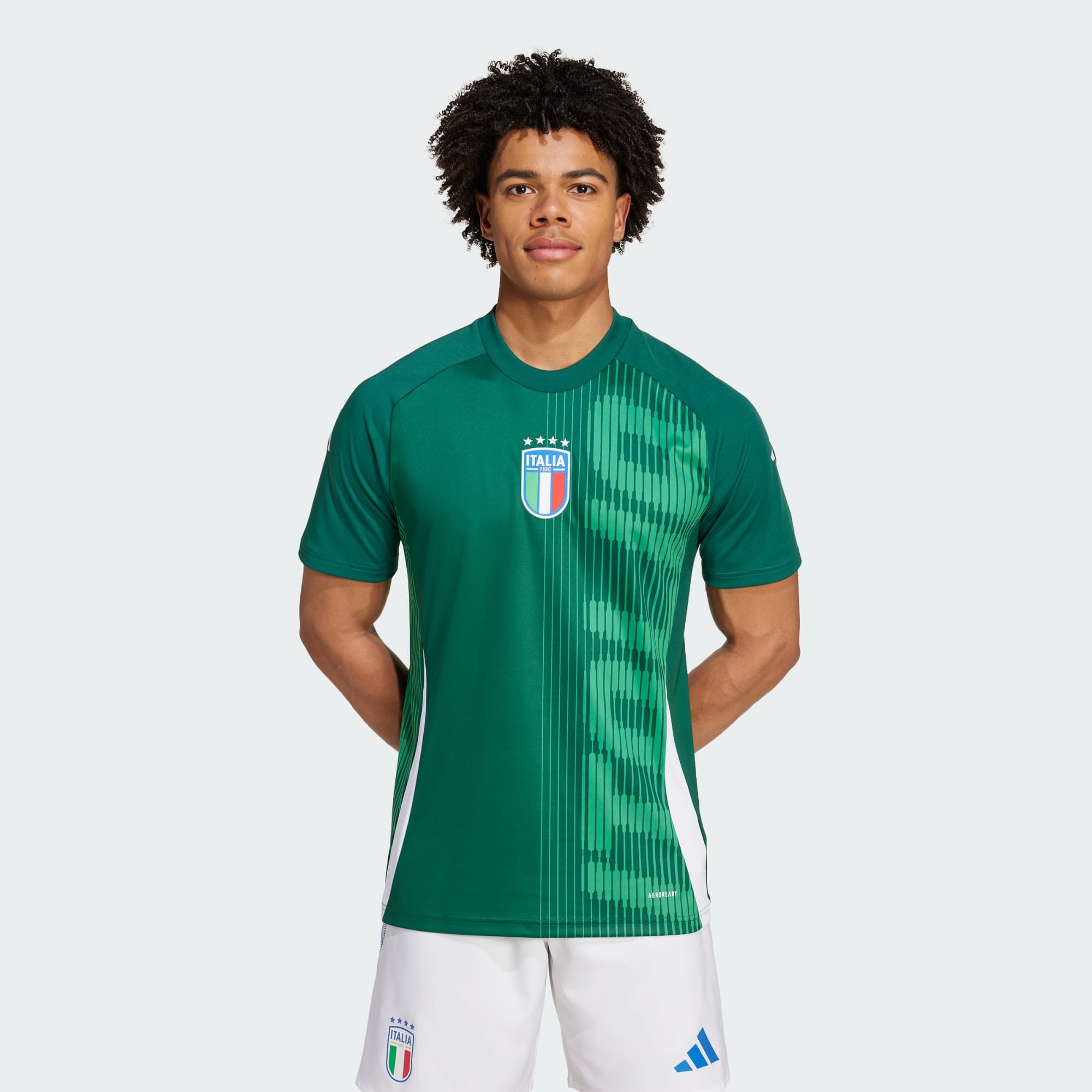 Italy EURO 2024 Pre-Match Jersey - Team Dark Green - Football Shirt ...