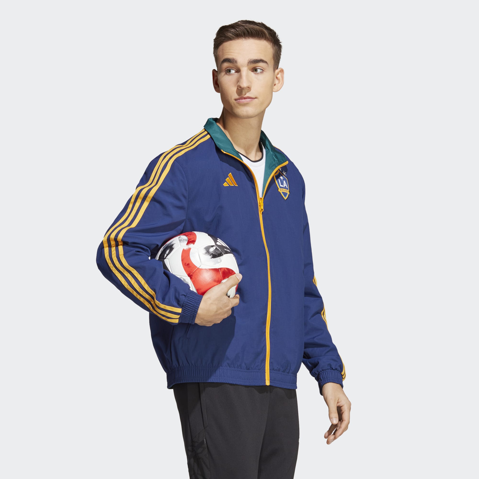 LA Galaxy 2023 Reversible Anthem Jacket - Dark Blue - Football Shirt ...