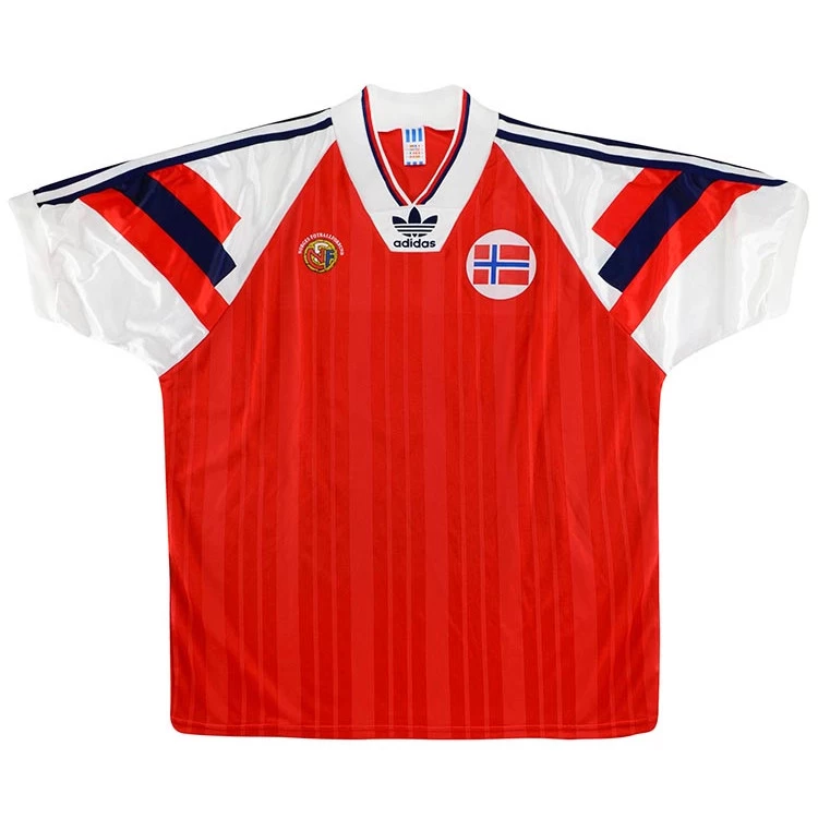 Norway 1992 Match Worn Home Shirt