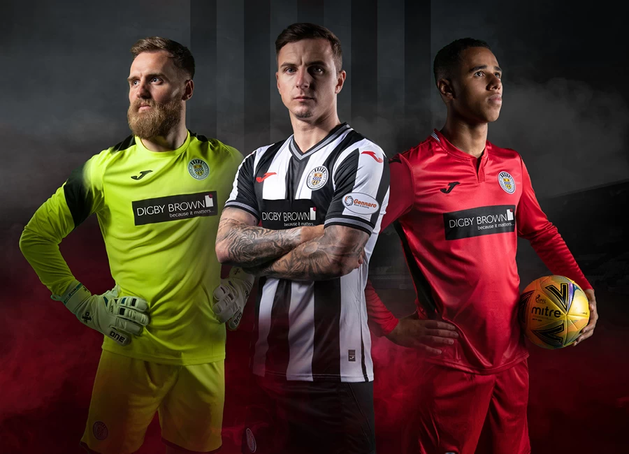 St Mirren 2021-22 Joma Home and Away Shirts