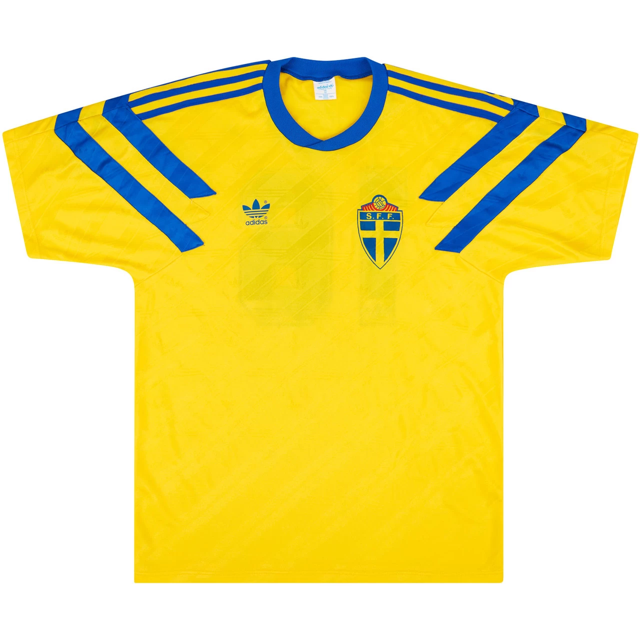 Sweden 1991 Match Worn Home Shirt #matchworn #Brolin ##Blågult #shirtcollector