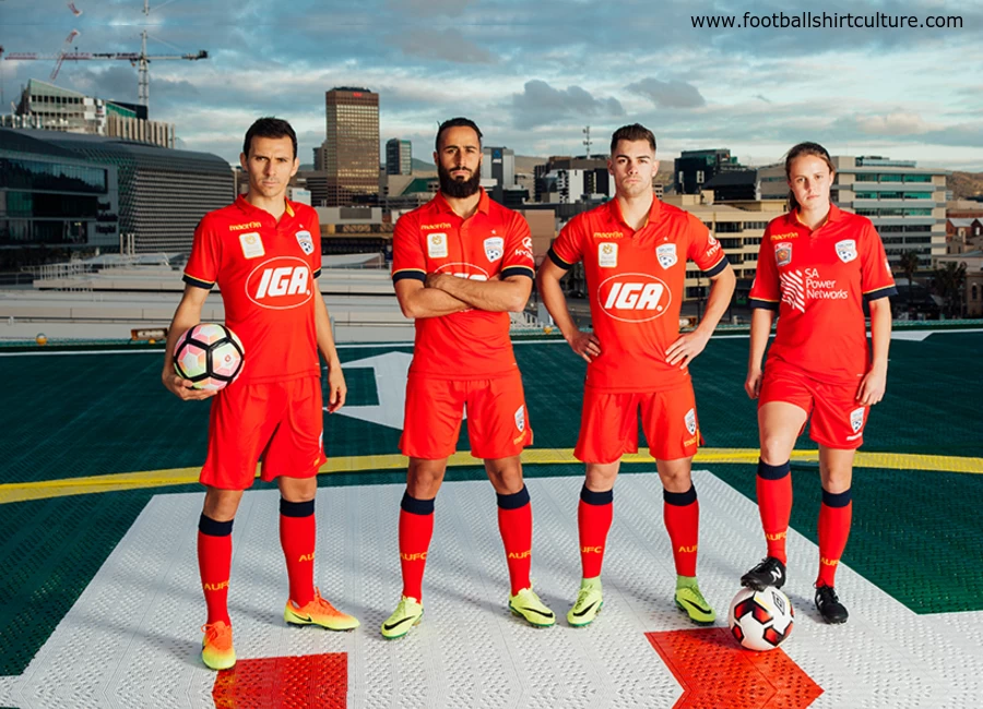 Adelaide United 16/17 Macron Home Kit