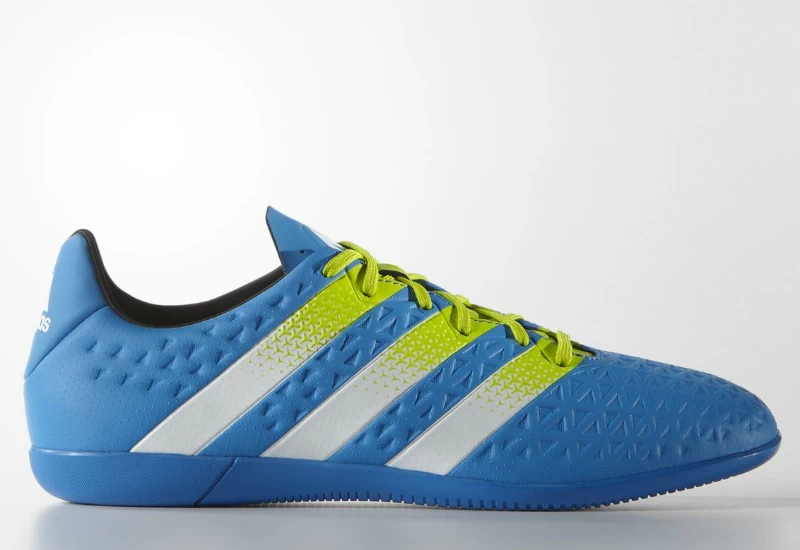 Adidas Ace 16.3 Indoor Shoes - Shock Blue / Semi Solar Slime / White