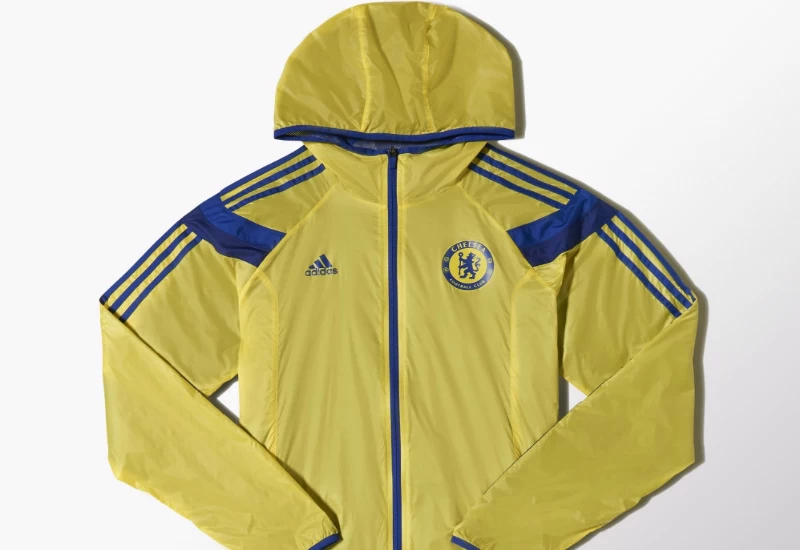 Adidas Chelsea FC Anthem Away Jacket - Bright Yellow / Chelsea Blue / Core Blue