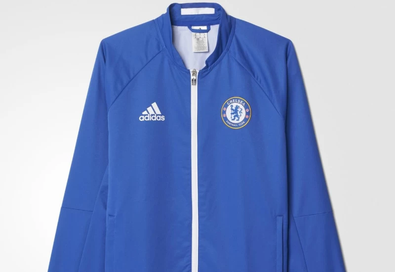 Adidas Chelsea FC Anthem Jacket - Chelsea Blue / White