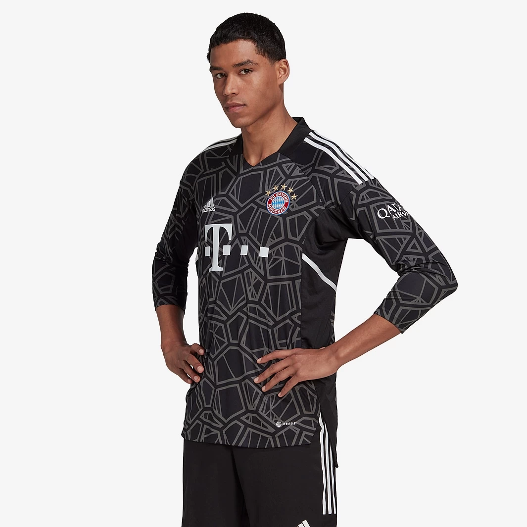 Bayern Munich 22/23 Adidas Goalkeeper Shirt - Black / Team Dark Grey