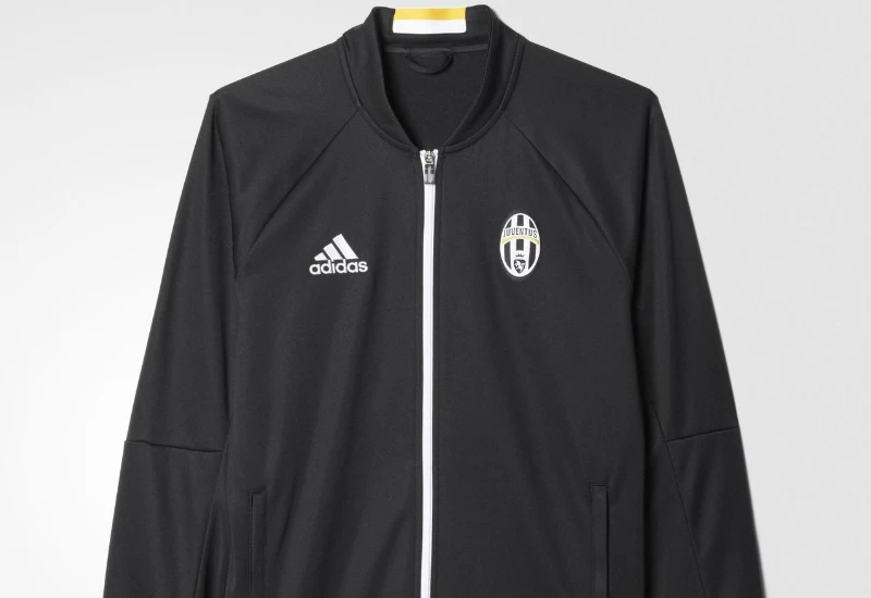 Adidas Juventus Anthem Jacket - Black / White / Collegiate Gold