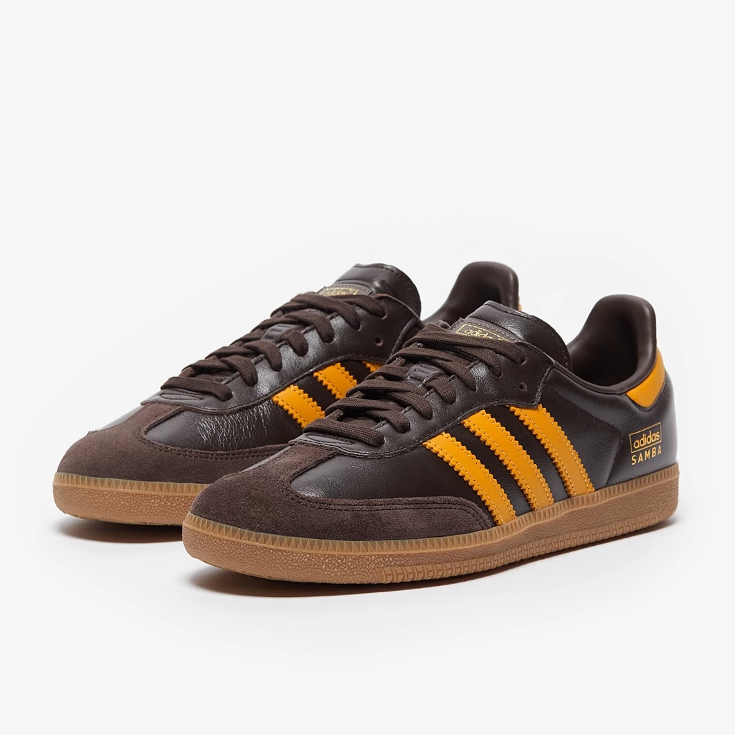 Adidas Originals Samba OG - Dark Brown / Premium Yellow / Gum 4