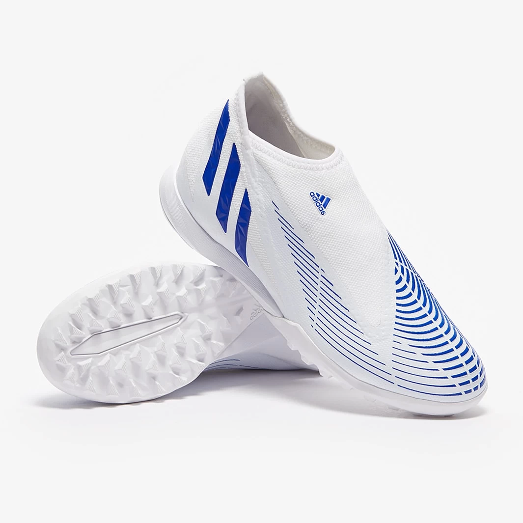 Adidas Predator Edge.3 Laceless TF - White / Hi-Res Blue / White