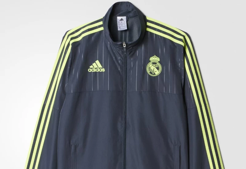 Adidas Real Madrid Presentation Suit - Deepest Space / Solar Yellow / Grey