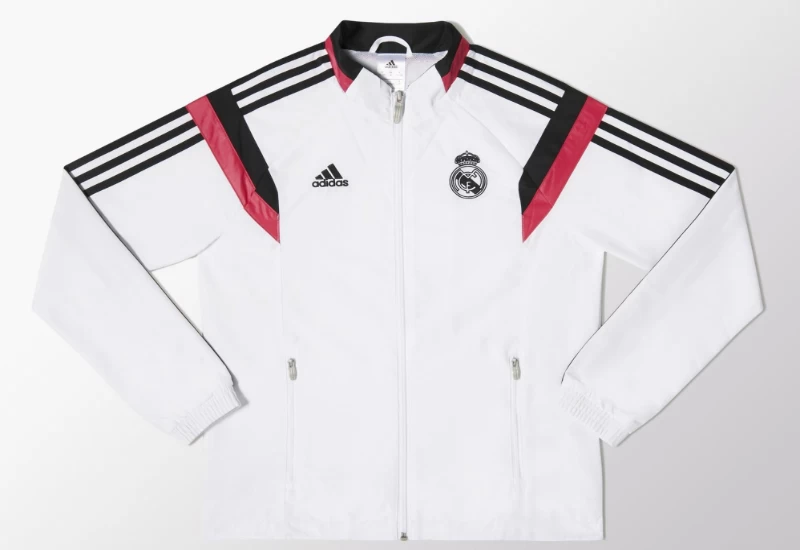 Adidas Real Madrid Presentation Suit - White / Black / Blast Pink