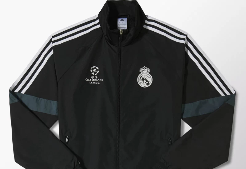 Adidas Real Madrid UCL Presentation Suit - Black / White