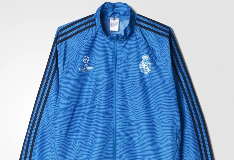 Adidas Real Madrid UCL Presentation Suit - Bright Blue / Night Indigo / White