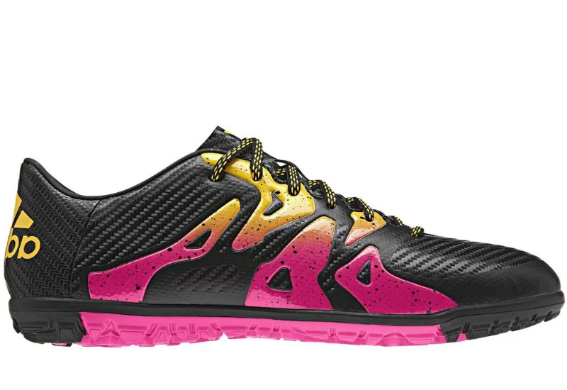 Adidas X 15.3 TF Shoes - Core Black / Shock Pink / Solar Gold