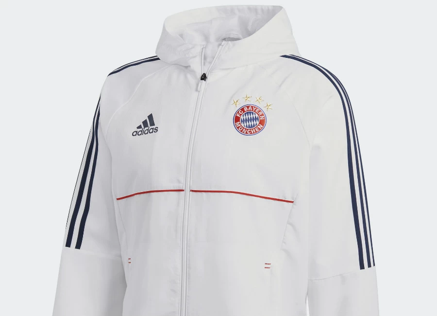 Adidas FC Bayern Munich Presentation Jacket - White / Collegiate Navy