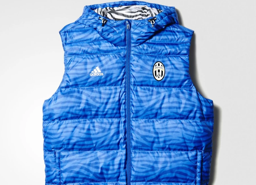 Adidas Juventus Down Vest - Vivid Blue / White