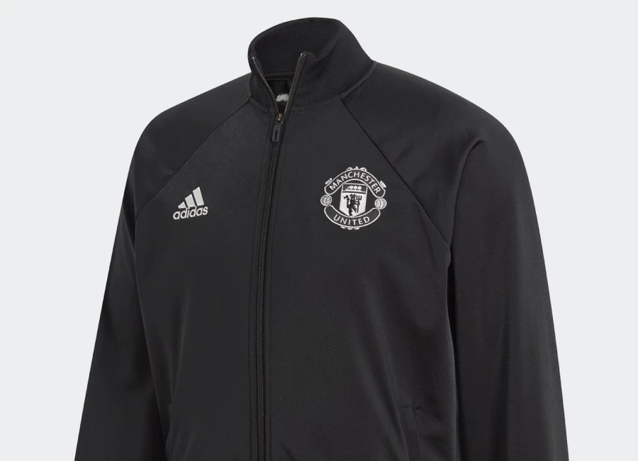 Adidas Manchester United Icon Jacket - Black #manchesterunited #adidasfootball #mufc