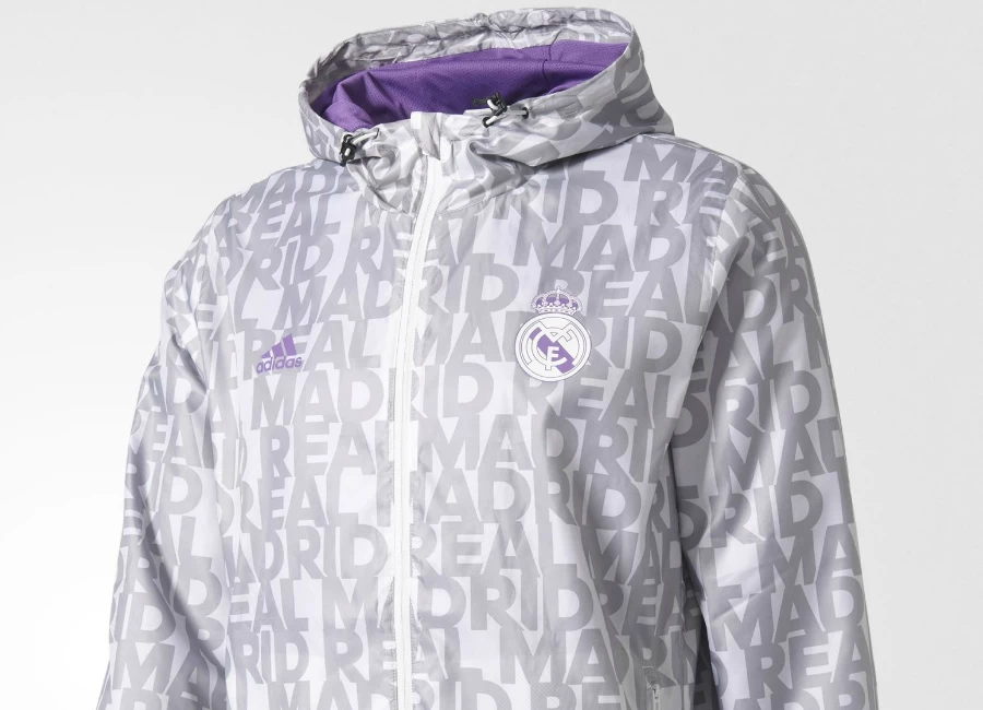 Adidas Real Madrid Windbreaker - Crystal White