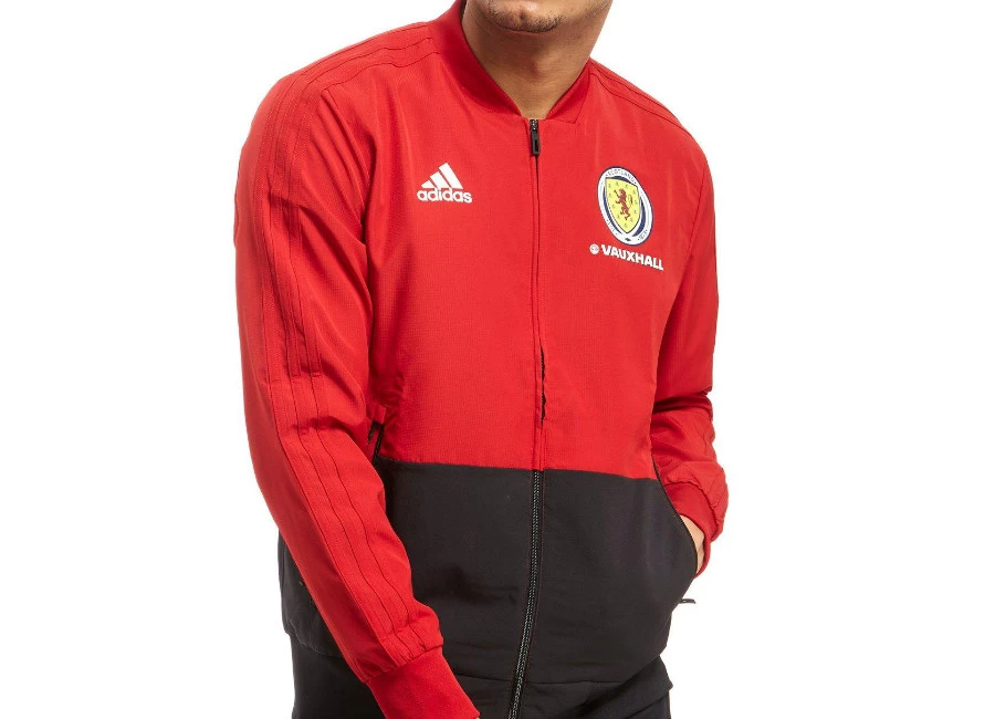 Adidas Scotland FA 2018 Presentation Jacket - Red / Black