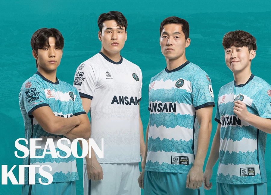 Ansan Greeners FC 2024 Applerind Home and Away Kits