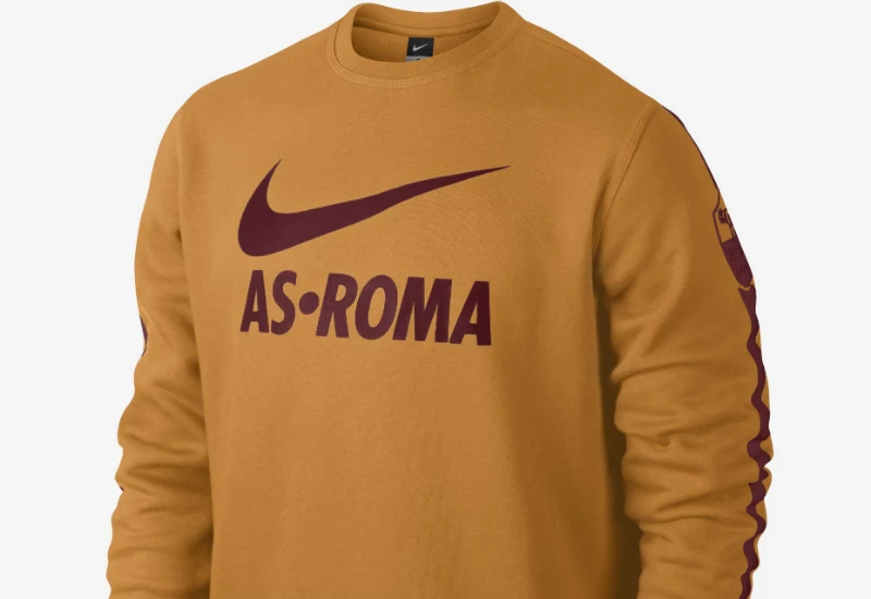 Nike AS Roma Club Core Crew Sweatshirt - Kumquat / Team Red