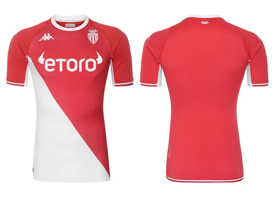 AS Monaco 2021-22 Kappa Home Shirt