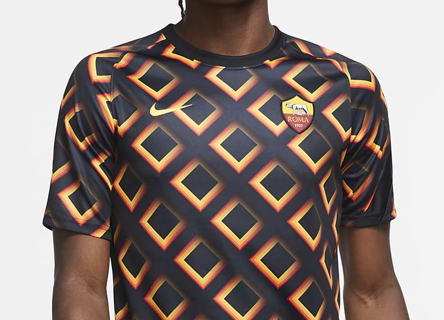 AS Roma 20/21 Football Top - Black / University Gold / University Gold #asroma #nikefootball #forzaroma