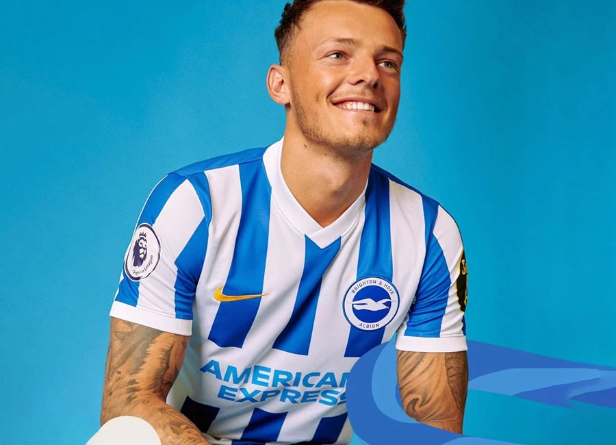 Brighton & Hove Albion 2021-22 Nike Home Shirt #nikefootball #BHAFC #BrightonHoveAlbion