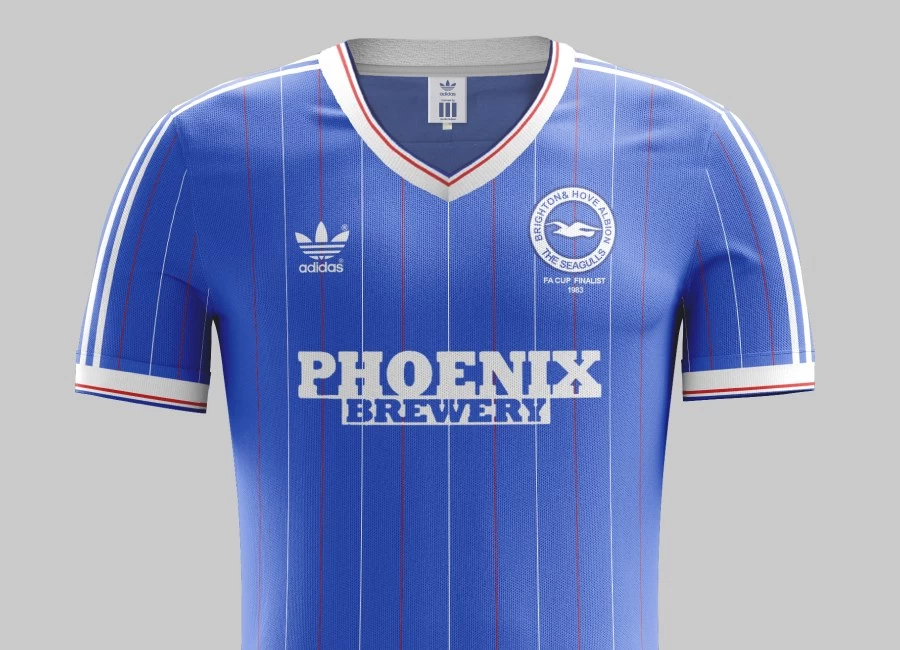 Top 35 #26 - Brighton & Hove Albion 1983 Home Kit